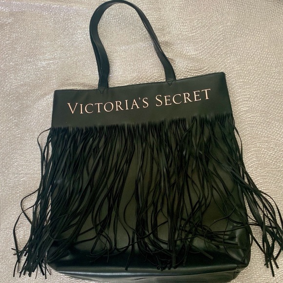Victoria’s Secret black fringe tote - Picture 5 of 5